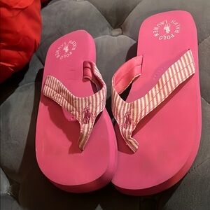 Ralph Lauren Pink Flip Flops